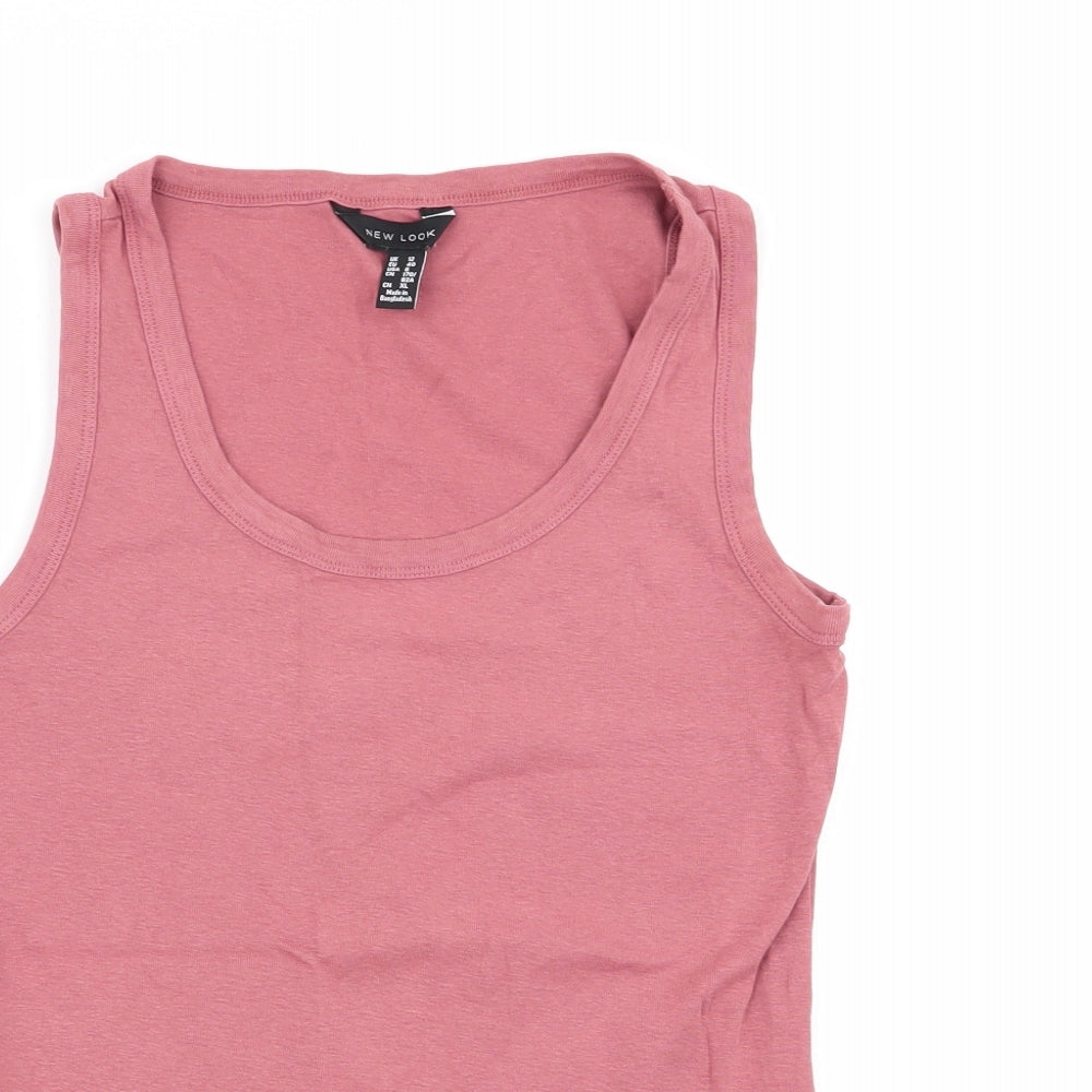 New Look Womens Pink   Basic Tank Size 12