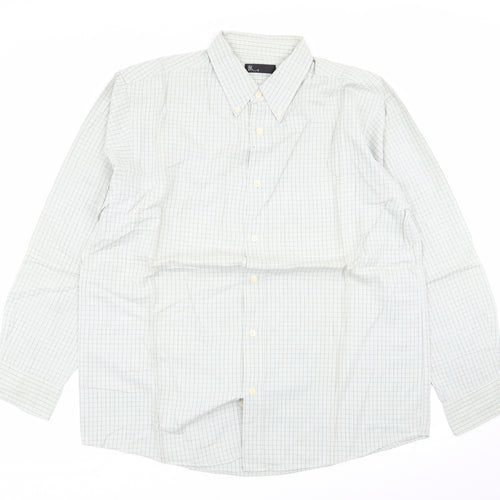 BHS Mens Multicoloured Check   Button-Up Size M