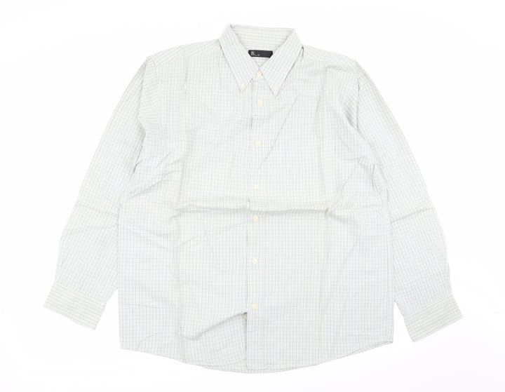 BHS Mens Multicoloured Check Button-Up Size M