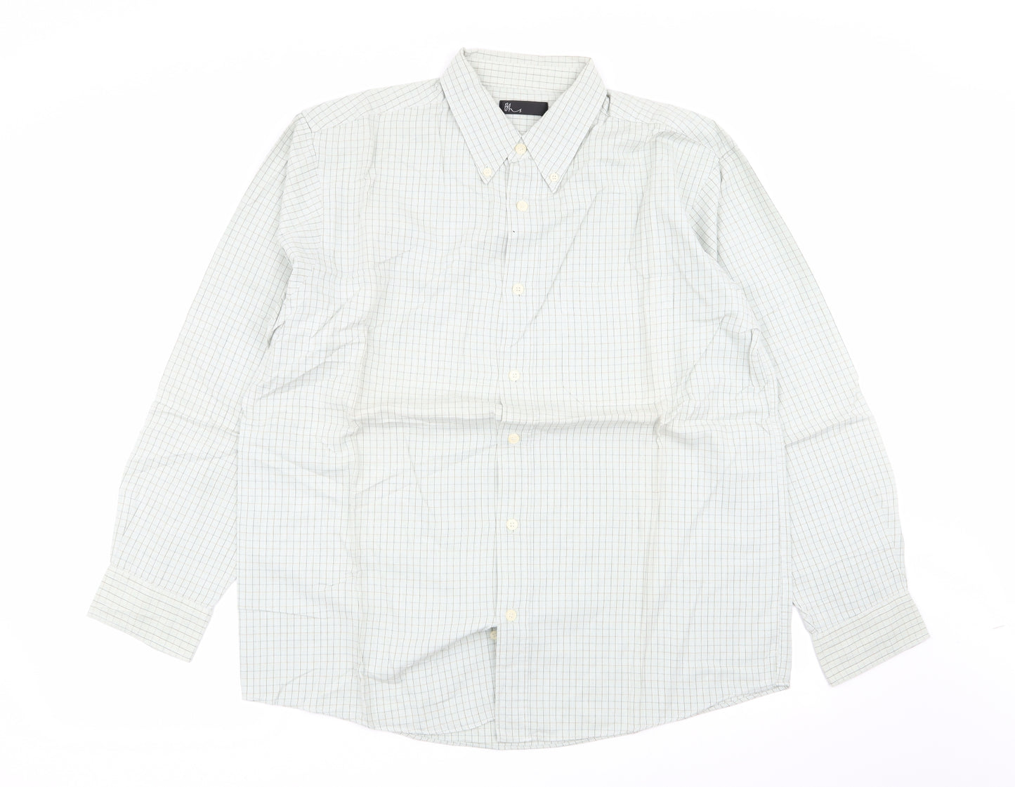 BHS Mens Multicoloured Check   Button-Up Size M