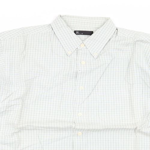 BHS Mens Multicoloured Check   Button-Up Size M