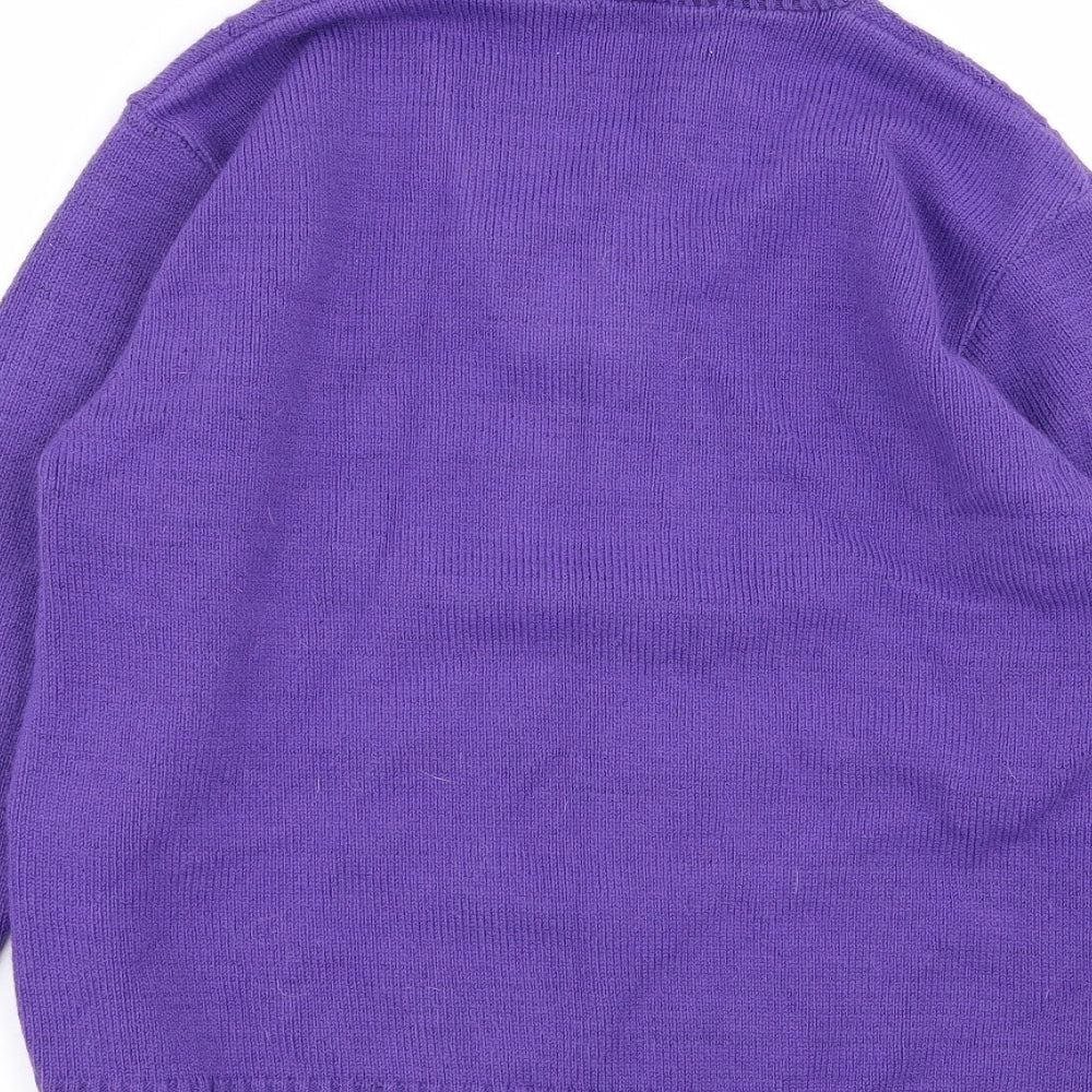 glimpse Womens Purple   Pullover Jumper Size M
