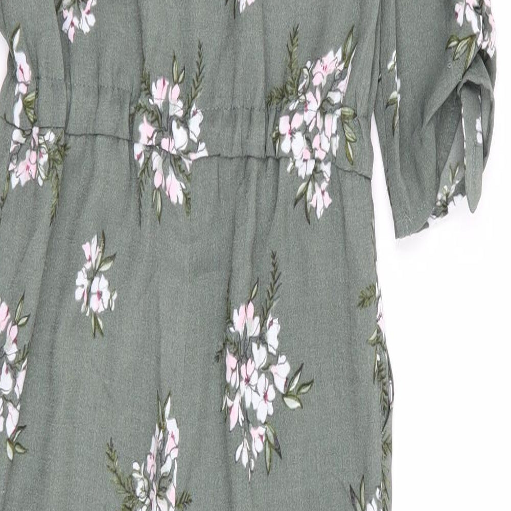 NEXT Girls Green Floral  Jumpsuit One-Piece Size 8 Years