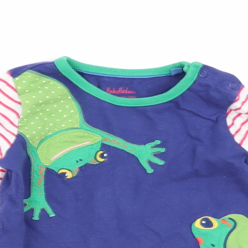Mini Boden Boys Multicoloured Animal Print  Basic T-Shirt Size 2-3 Years