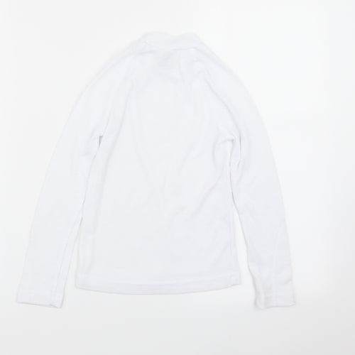 DECATHLON Boys White   Basic T-Shirt Size 8 Years