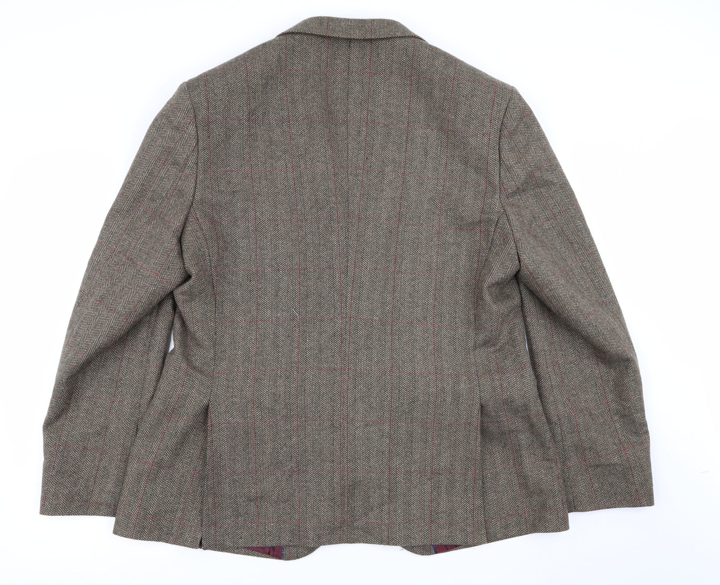 TU Mens Green Geometric  Jacket Blazer Size 46