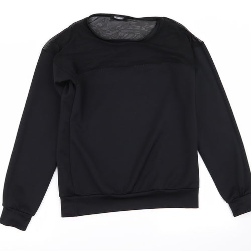 Missguided Womens Black   Pullover Jumper Size 10