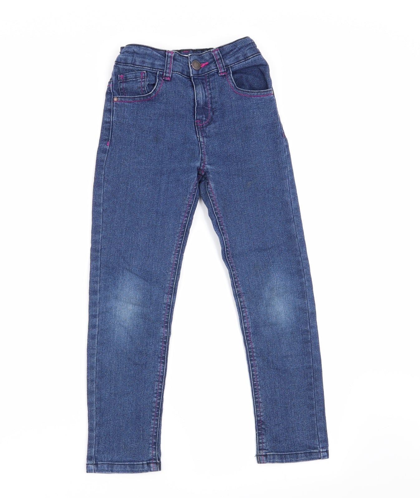 M&Co Girls Blue   Skinny Jeans Size 6-7 Years