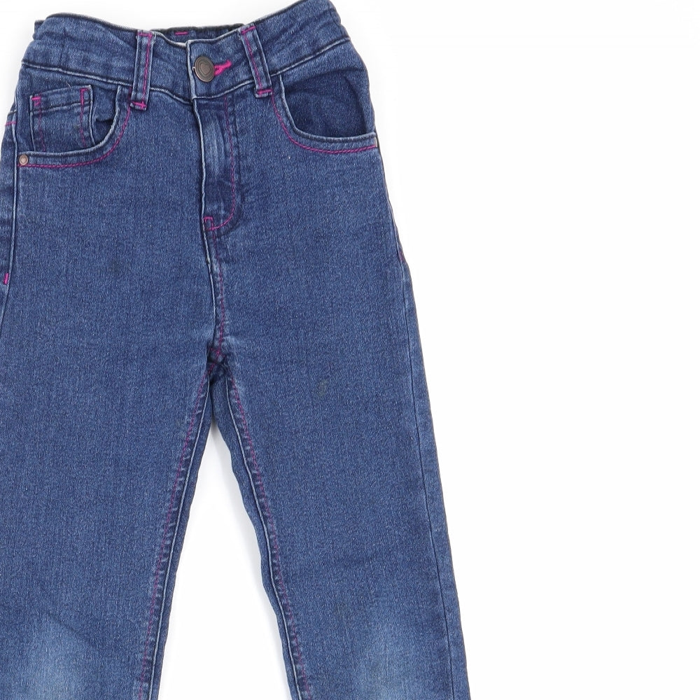 M&Co Girls Blue   Skinny Jeans Size 6-7 Years