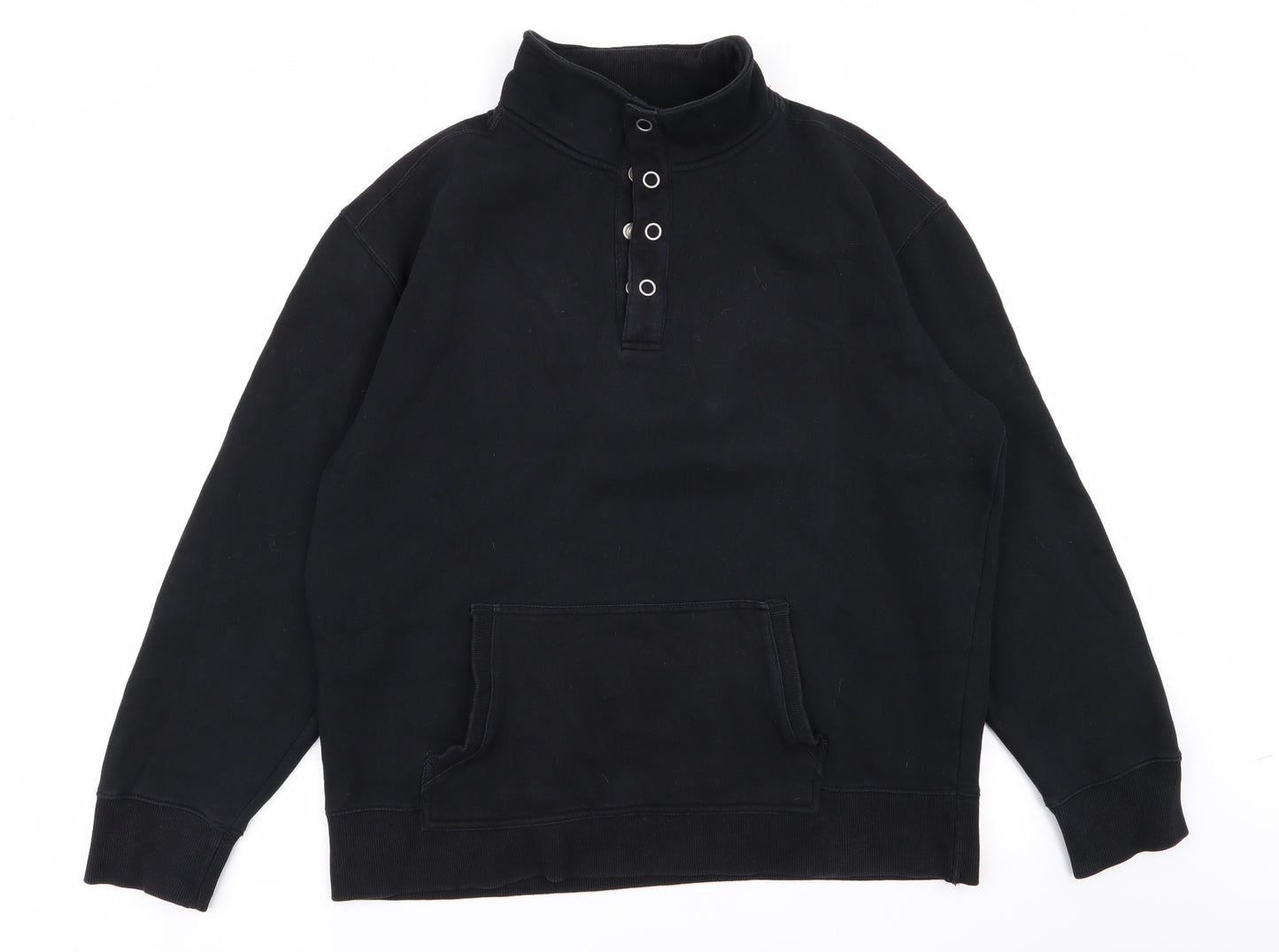 Atlantic Bay Mens Black   Pullover Jumper Size L