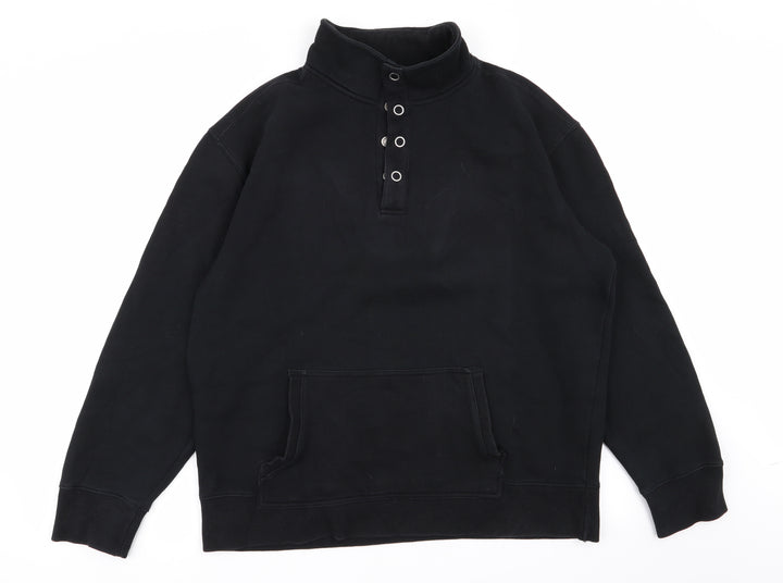 Atlantic Bay Mens Black   Pullover Jumper Size L