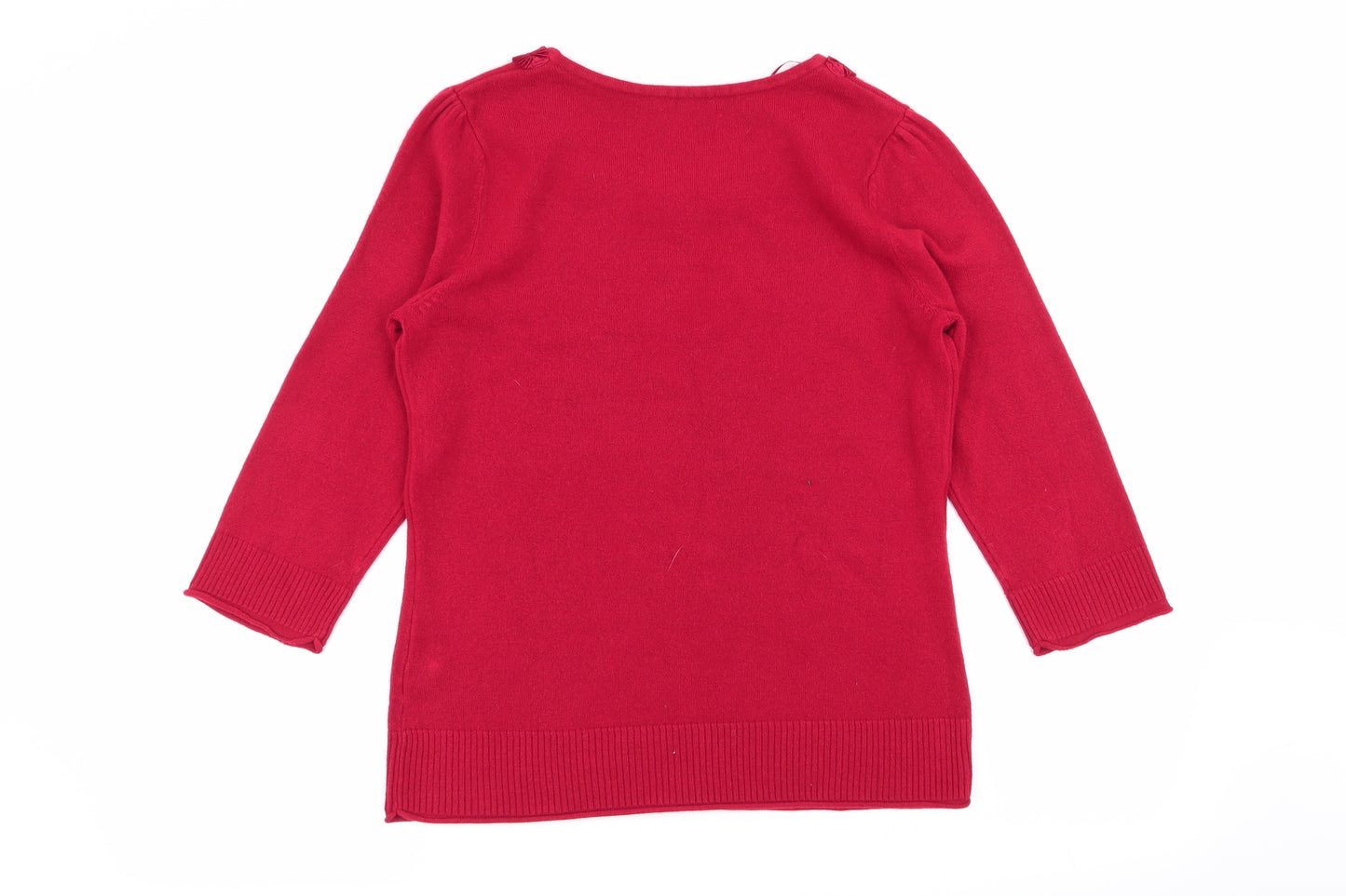 Per Una Womens Red   Pullover Jumper Size 12