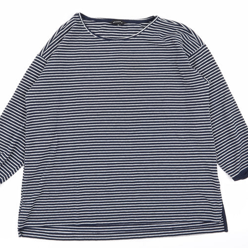 Peacocks Womens Multicoloured Striped  Pullover Jumper Size 14
