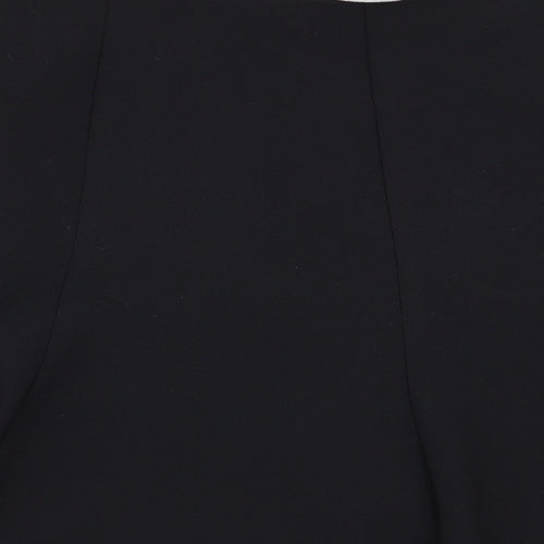 M&S Womens Black   Flare Skirt Size 16