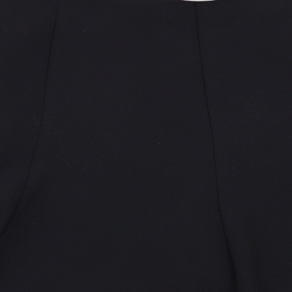 M&S Womens Black   Flare Skirt Size 16