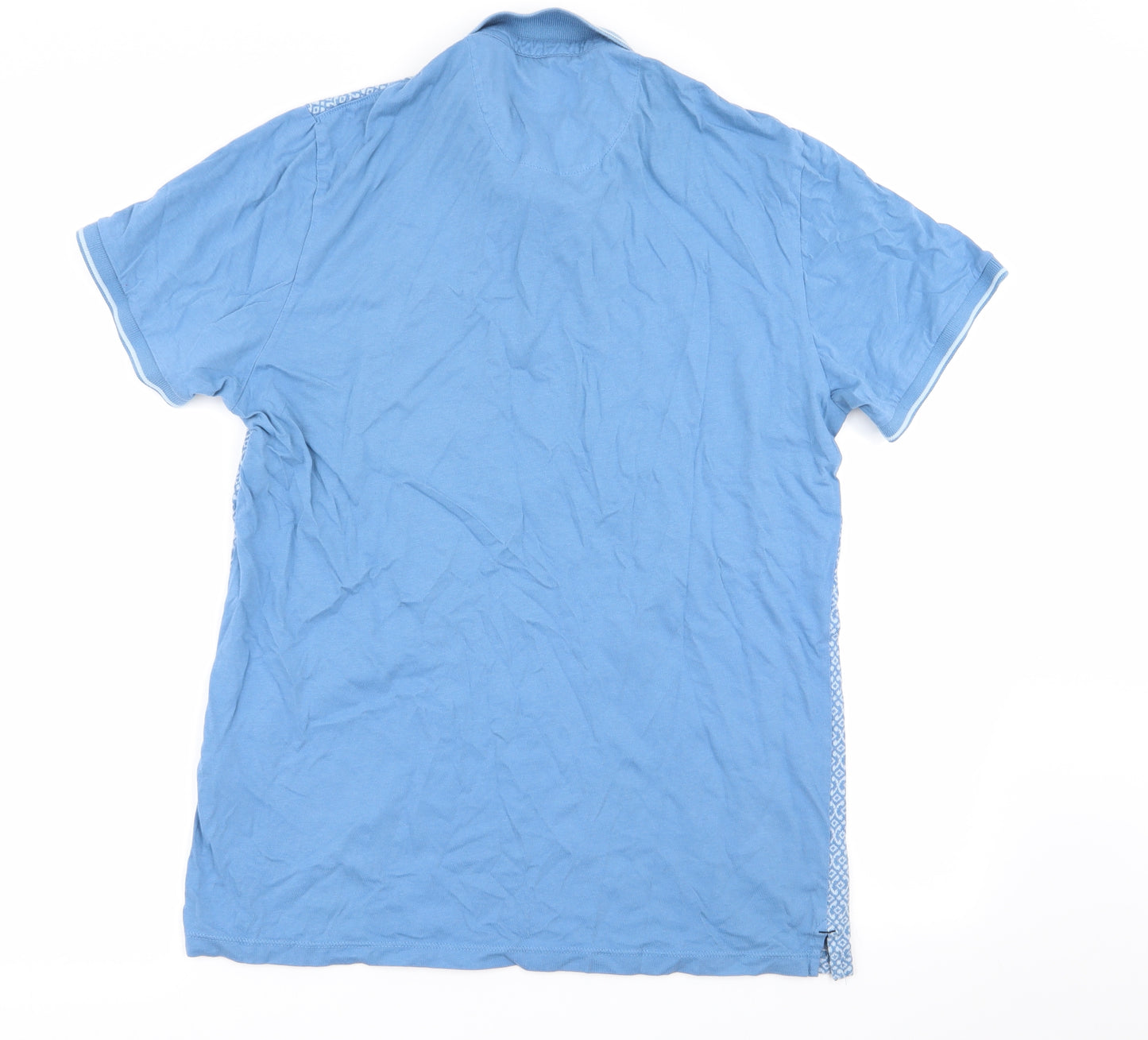 NEXT Mens Multicoloured Geometric   Polo Size L