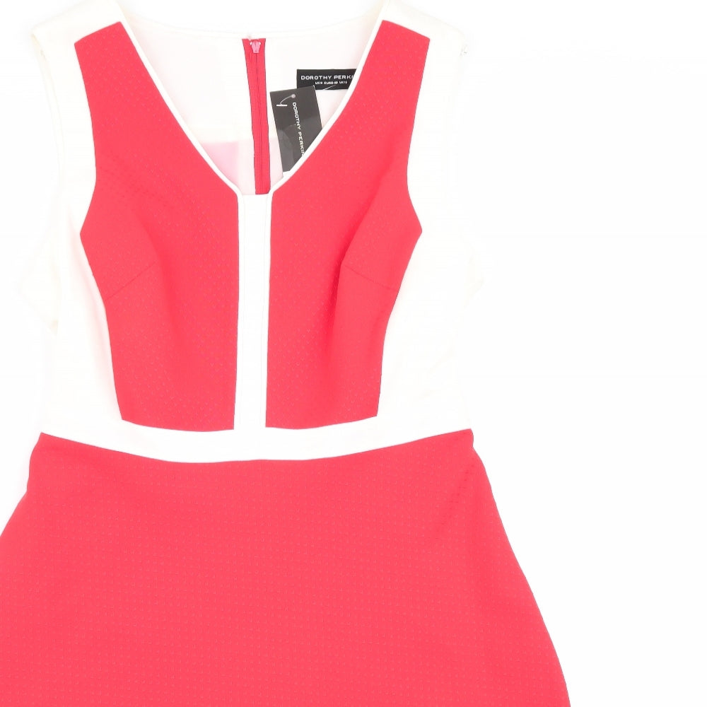 Dorothy Perkins Womens Red   Fit & Flare  Size 12