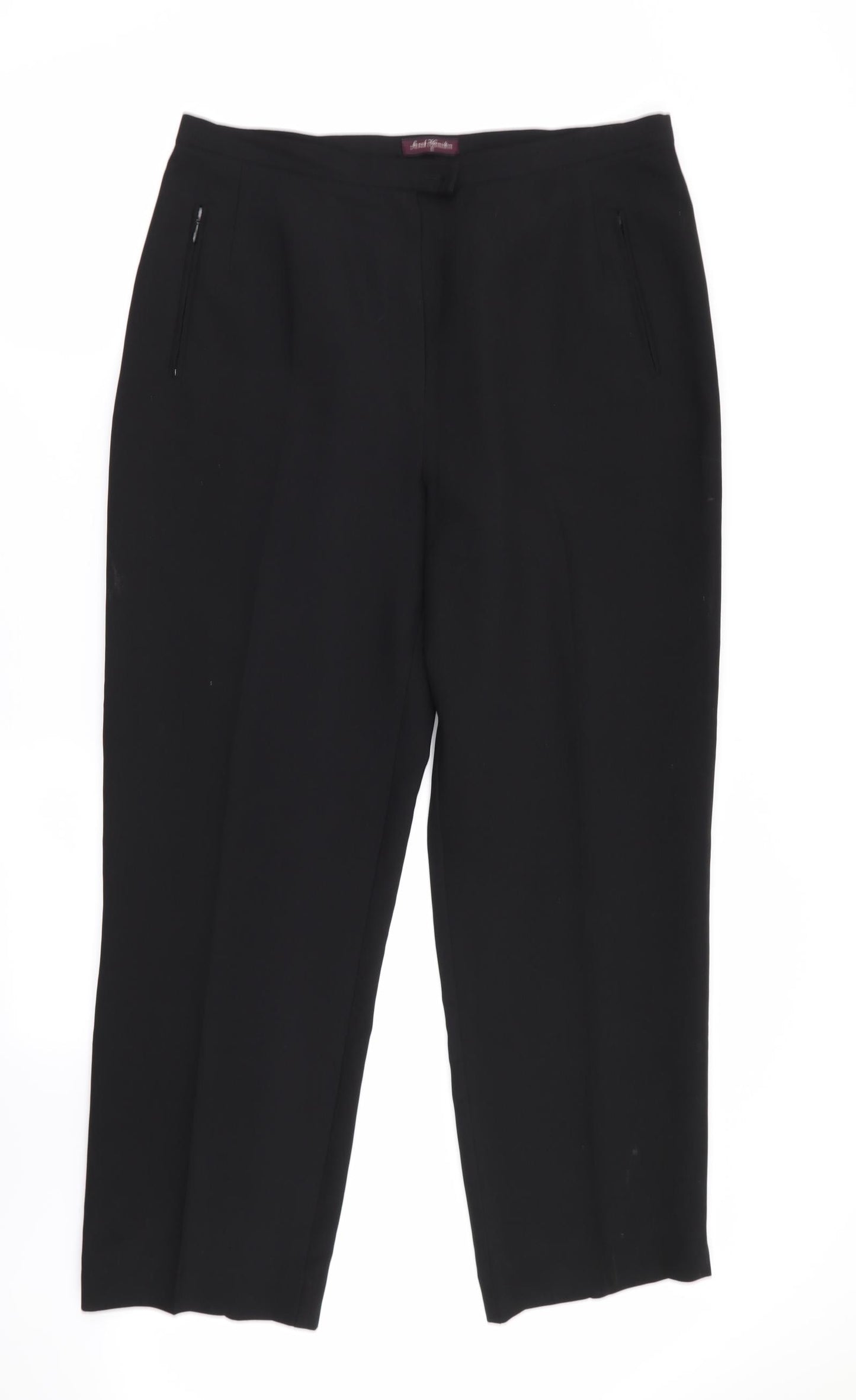 sarah hamilton Womens Black   Trousers  Size 16 L28 in