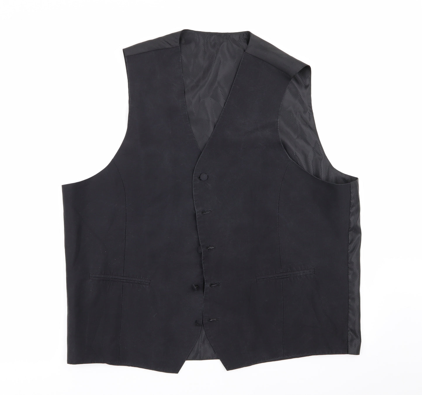 NEXT Mens Black   Jacket Suit Waistcoat Size 46