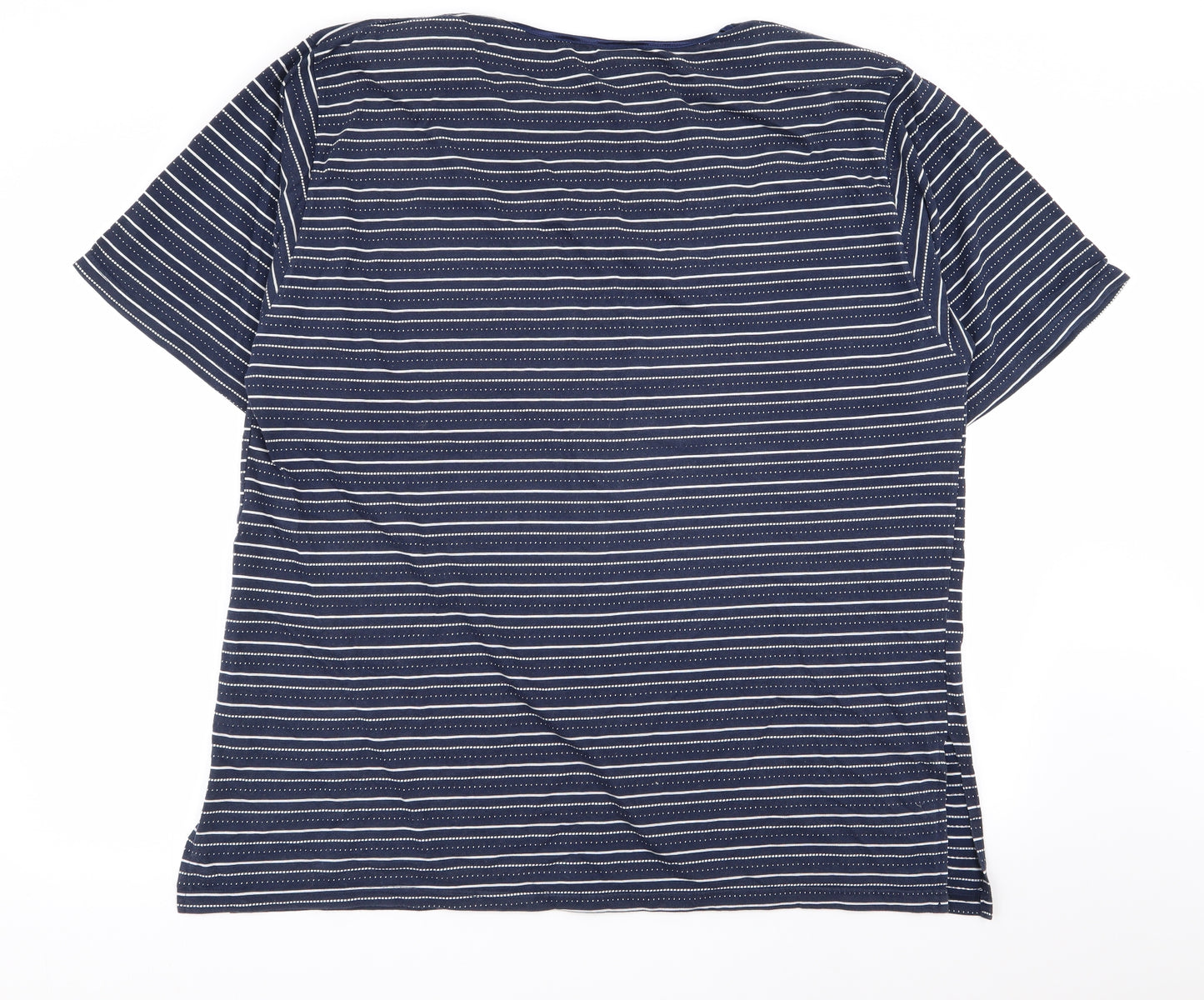 canda Womens Multicoloured Striped  Basic T-Shirt Size 18