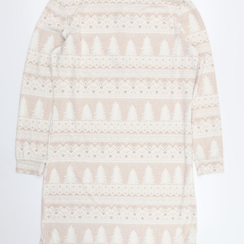 Primark Womens Beige Geometric  Top Dress Size S