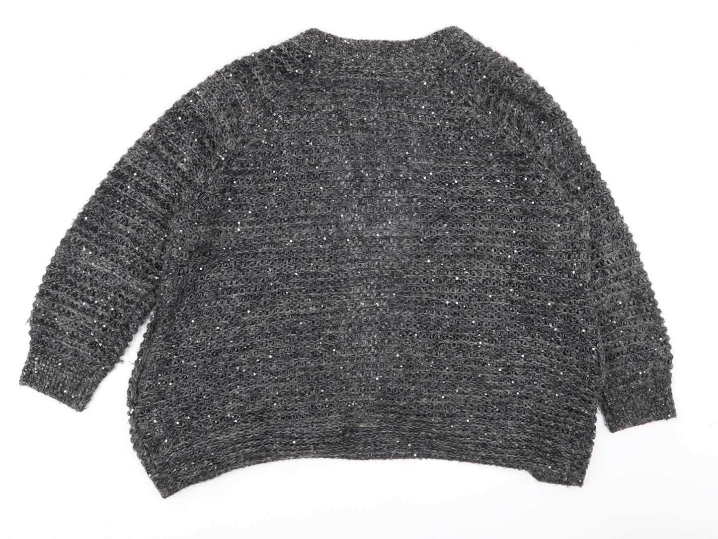 Topshop Womens Grey   Cardigan Jumper Size 10
