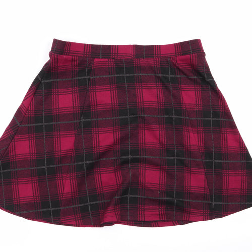 Asda George Womens Multicoloured Check  Flare Skirt Size 14  - Stretch waistband