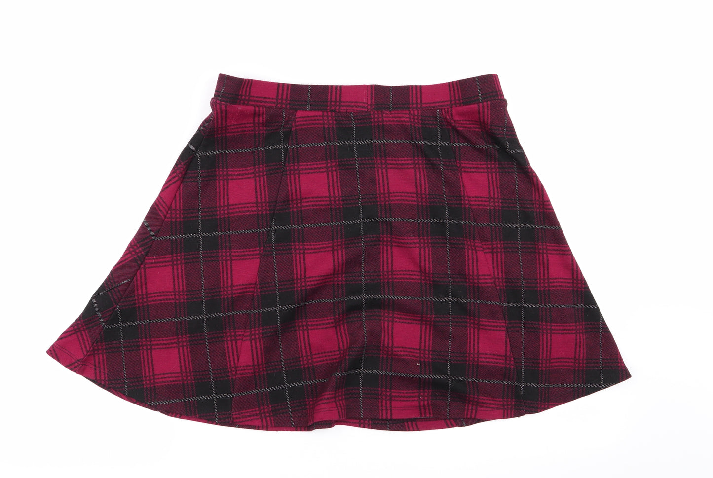 Asda George Womens Multicoloured Check  Flare Skirt Size 14  - Stretch waistband