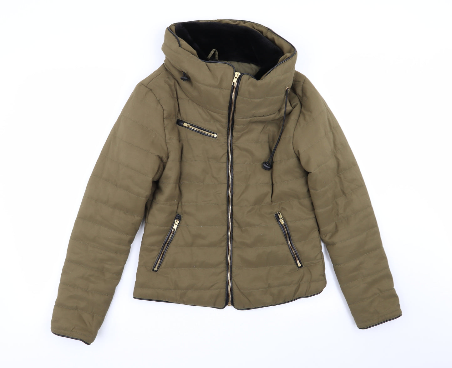 Quiz Womens Green   Puffer Jacket Coat Size 8
