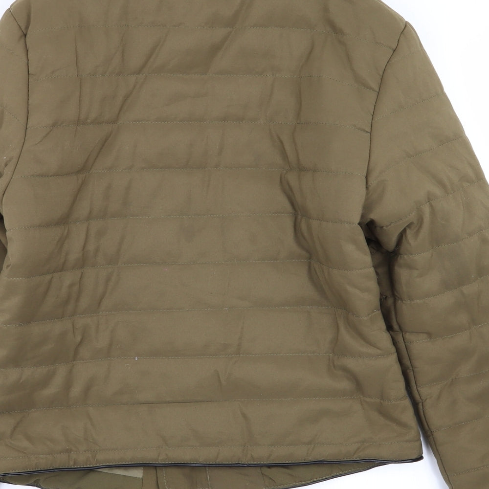 Quiz Womens Green   Puffer Jacket Coat Size 8