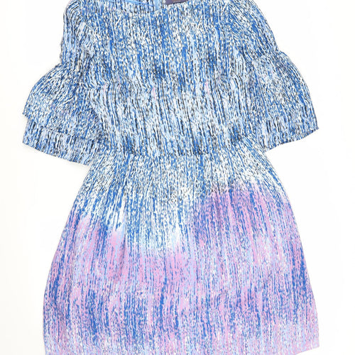 TU Womens Multicoloured Geometric  Fit & Flare  Size 8
