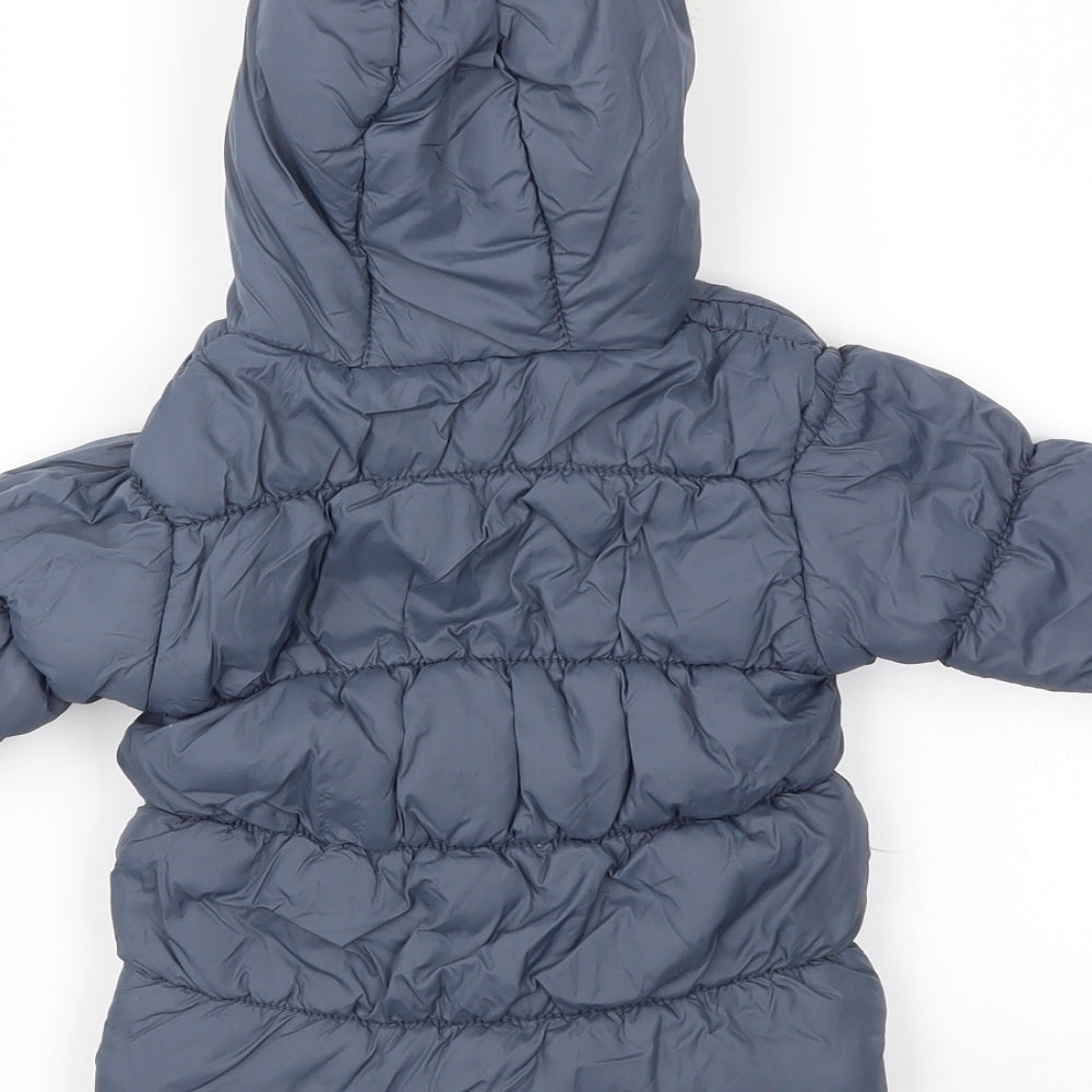 Vertbaudet Boys Blue   Basic Coat Coat Size 9-12 Months