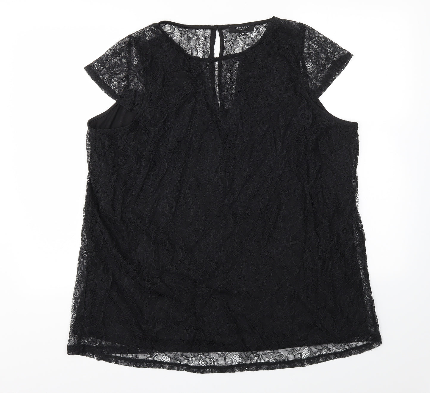 New Look Womens Black   Basic T-Shirt Size 22