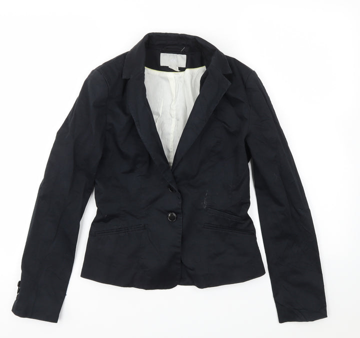 H&M Womens Black Jacket Blazer Size 6