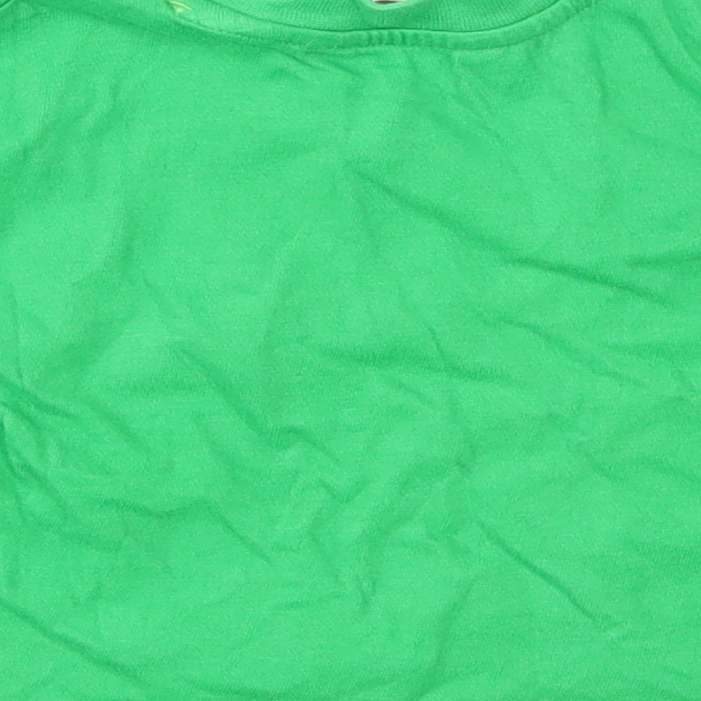 animal crazy Boys Green Animal Print  Basic T-Shirt Size 6-9 Months