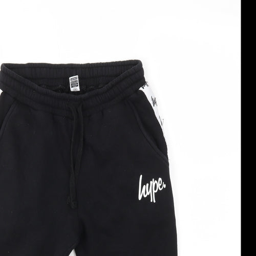 Hype Girls Black   Capri Trousers Size 13 Years