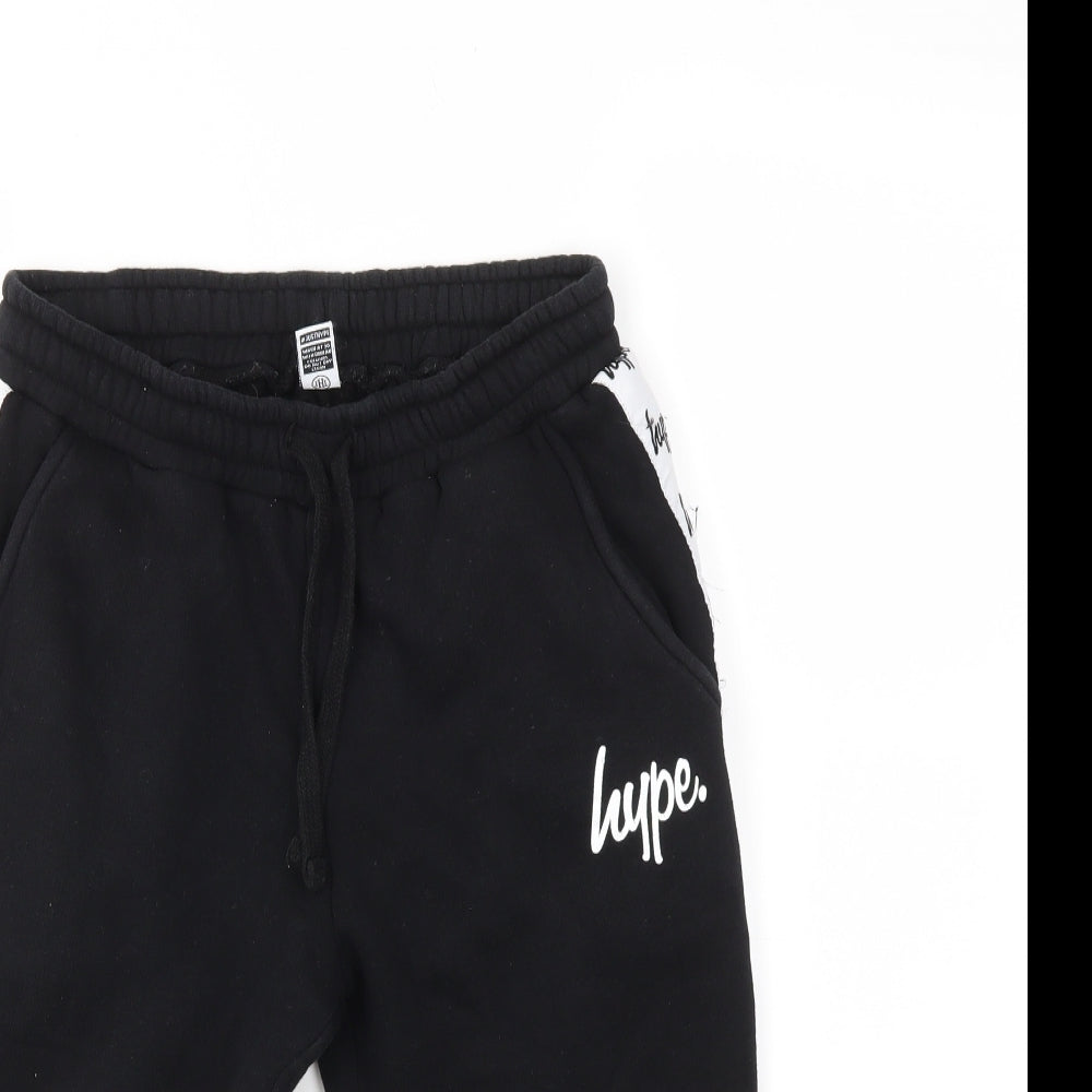 Hype Girls Black   Capri Trousers Size 13 Years