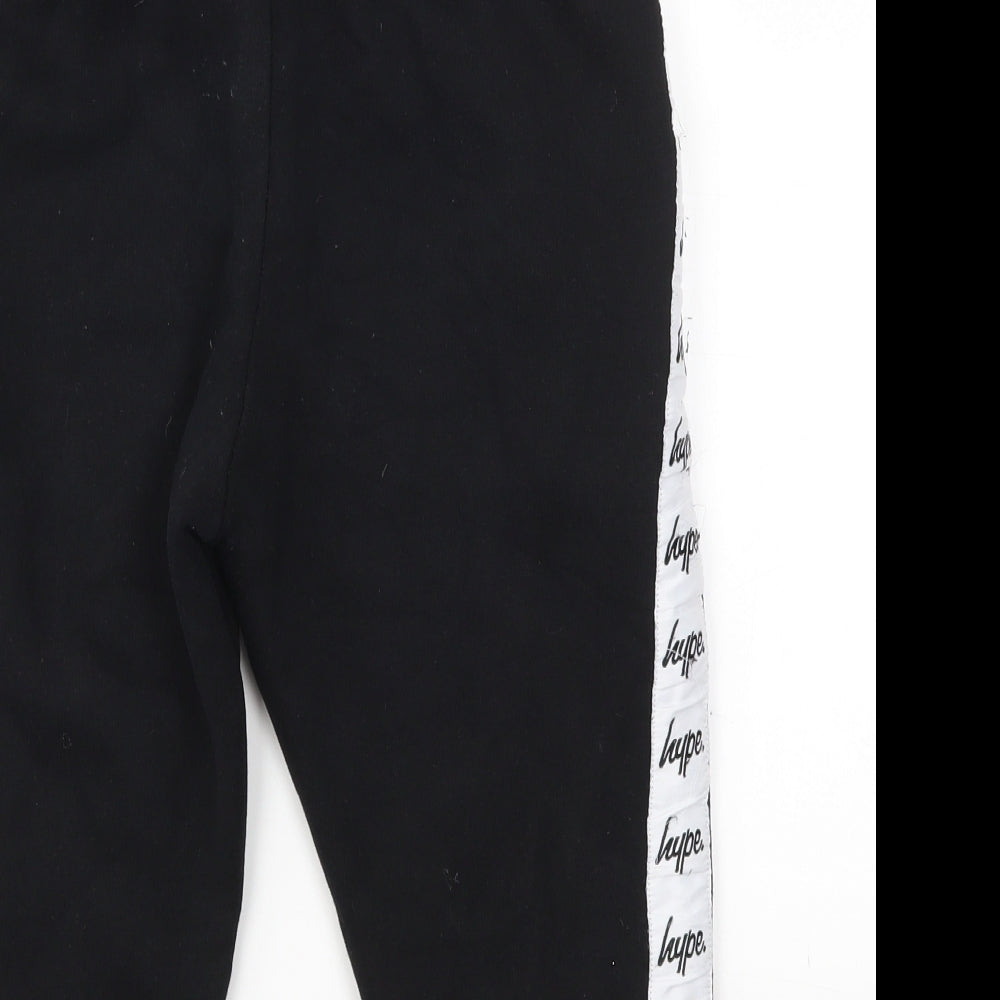 Hype Girls Black   Capri Trousers Size 13 Years