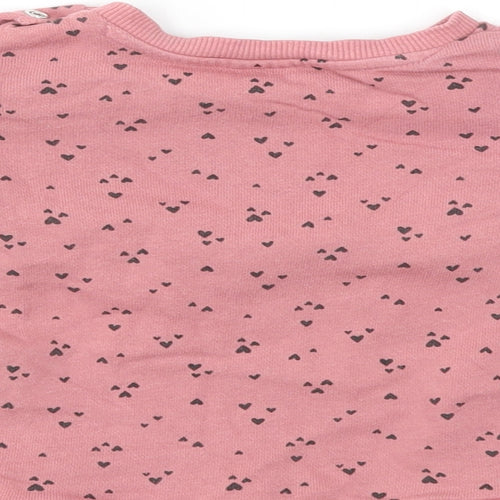 H&M Girls Pink   Pullover Jumper Size 9-12 Months