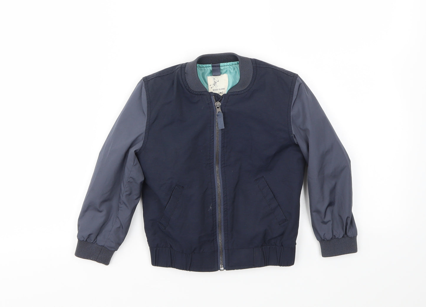 RIVER ISLAND  Boys Blue   Basic Jacket Coat Size 2-3 Years