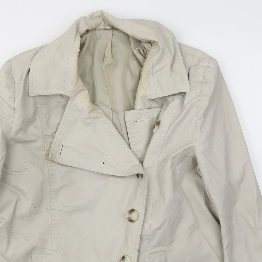Austin Reed Womens Ivory   Jacket Coat Size 14