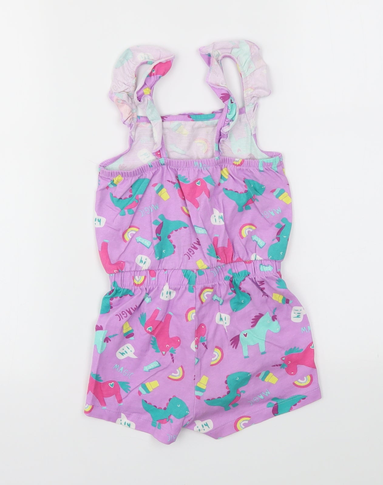 George Girls Multicoloured Animal Print  Playsuit One-Piece Size 2-3 Years