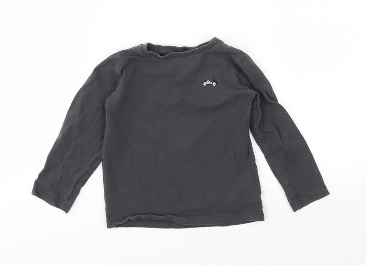 NEXT Girls Grey Basic T-Shirt Size 24 Months