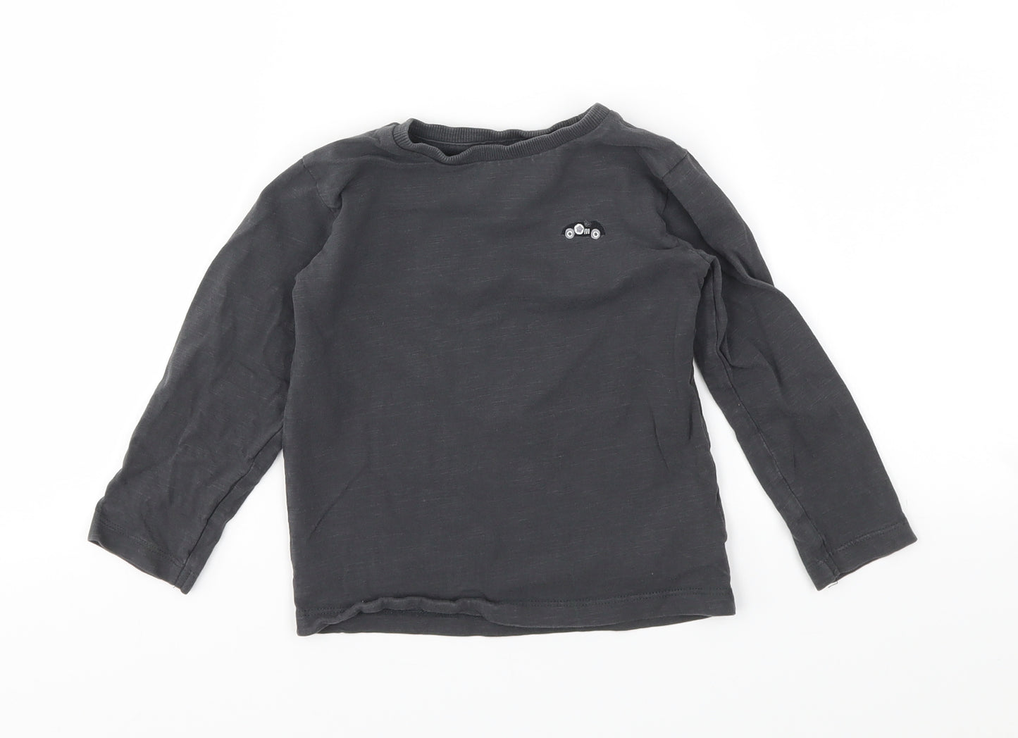 NEXT Girls Grey   Basic T-Shirt Size 24 Months