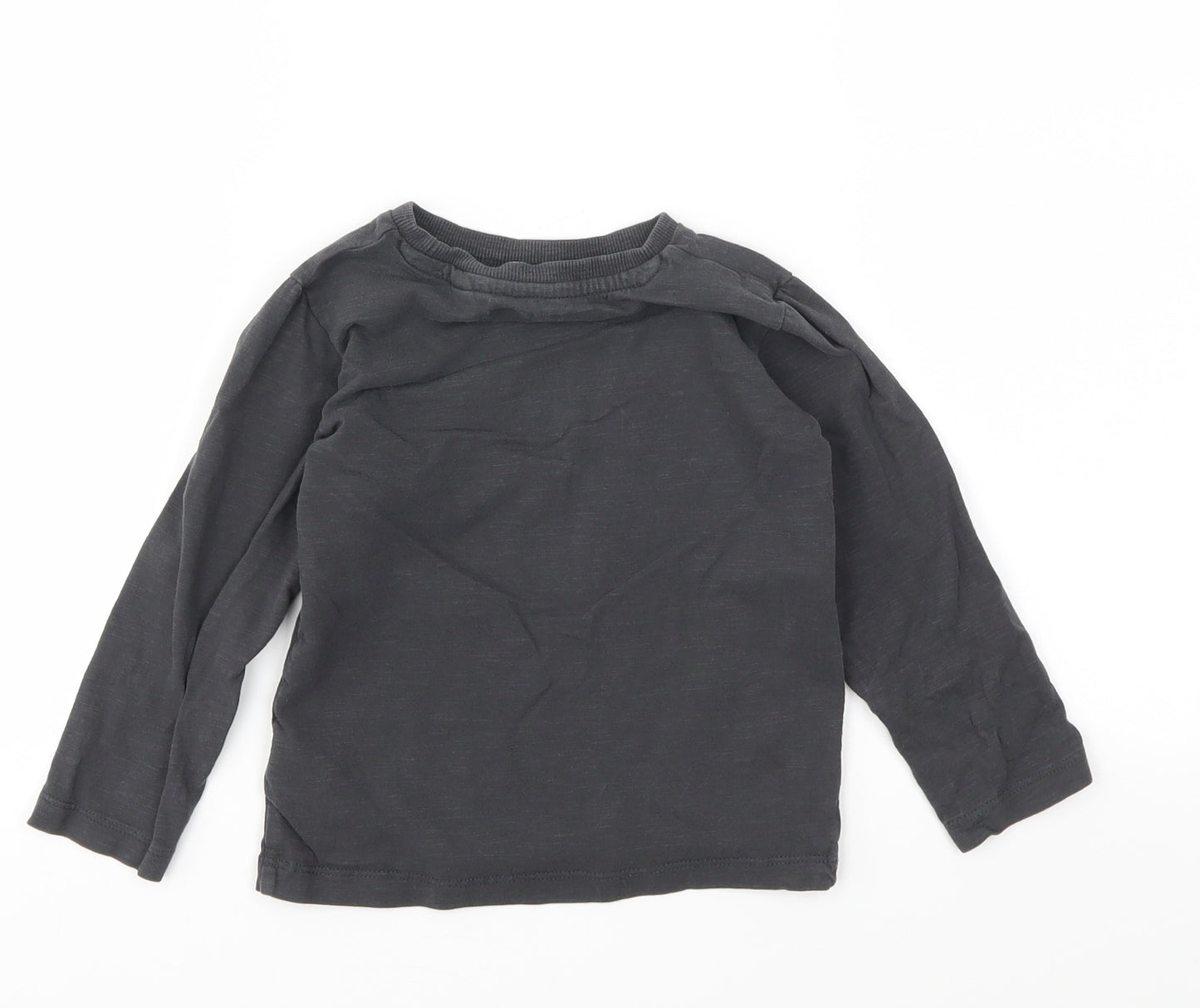 NEXT Girls Grey   Basic T-Shirt Size 24 Months