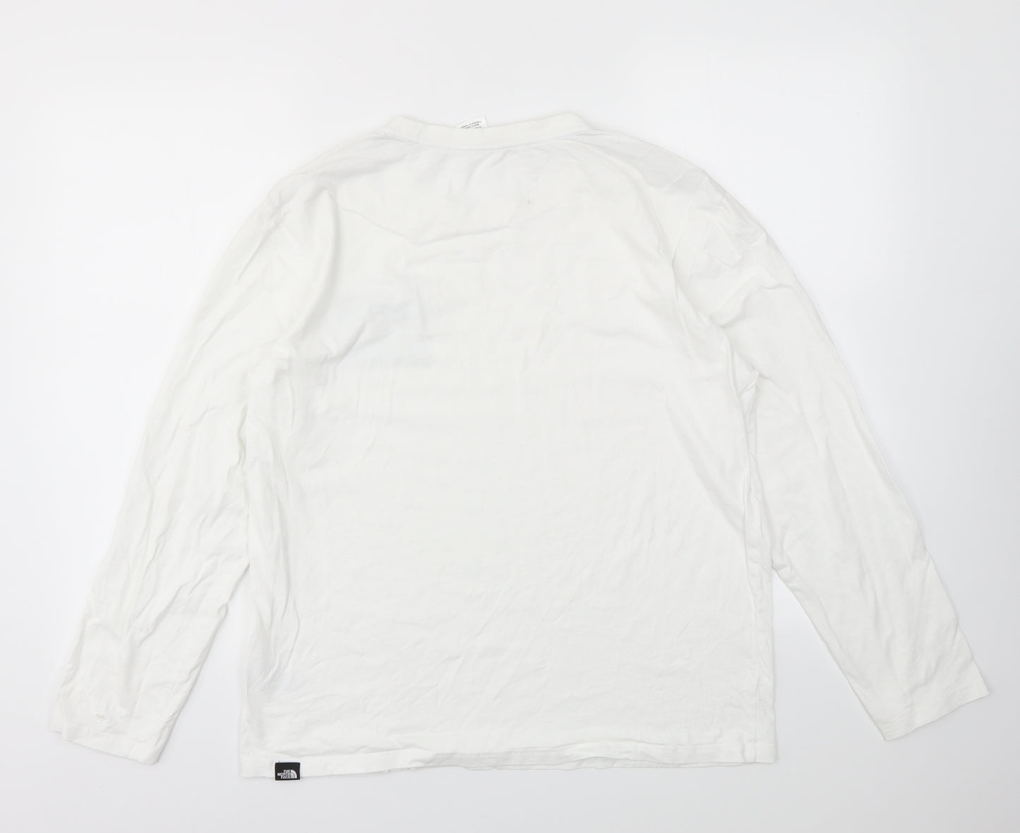 THE NORTH FACE  Mens White    T-Shirt Size L