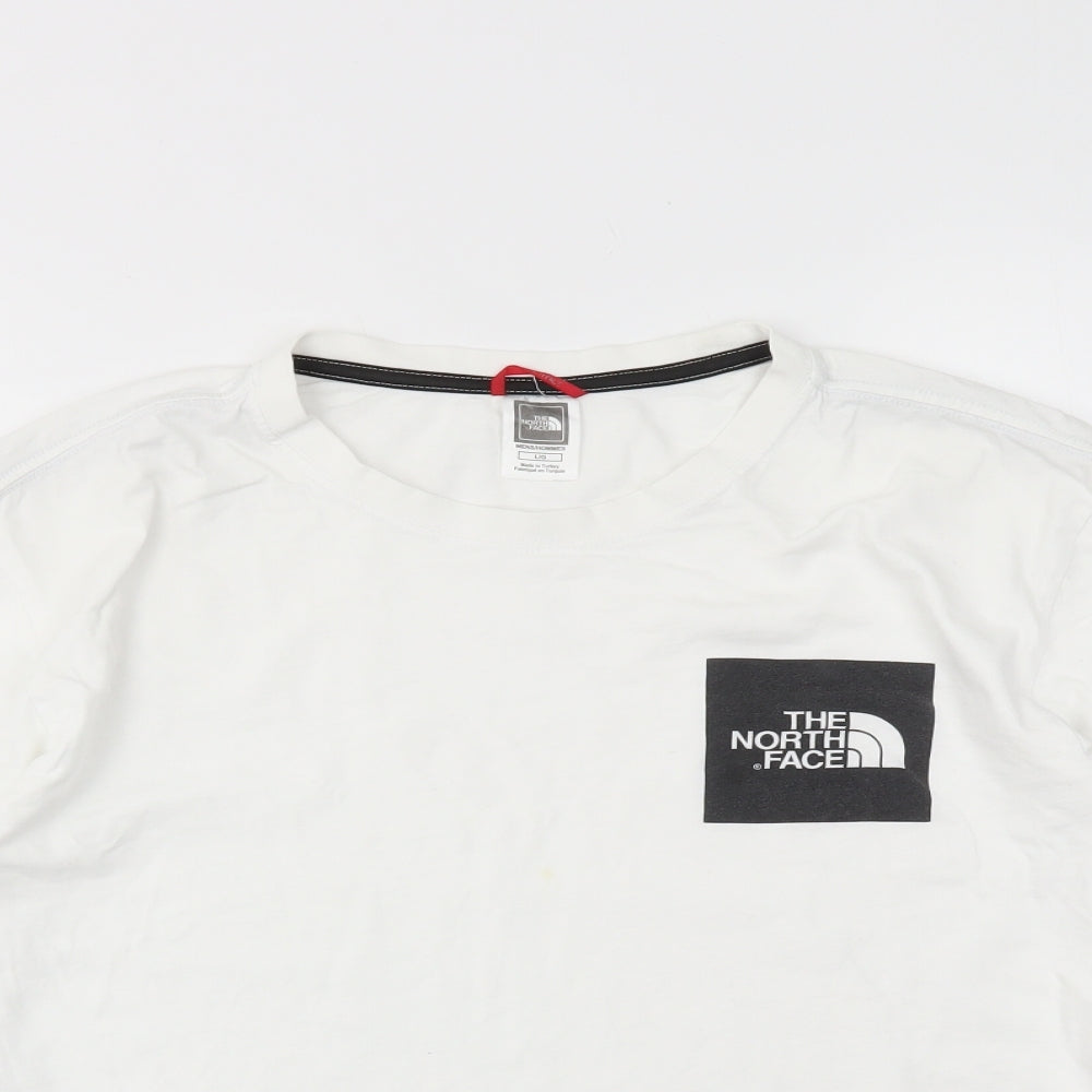THE NORTH FACE  Mens White    T-Shirt Size L