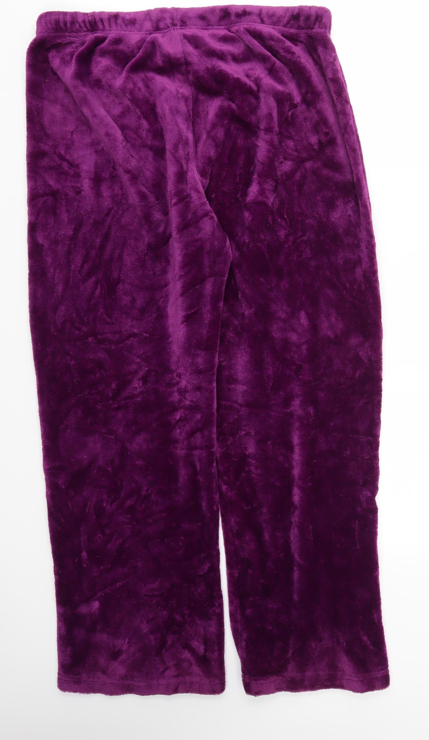 W Womens Purple   Jogger Trousers Size XL L30 in - stretch waistband