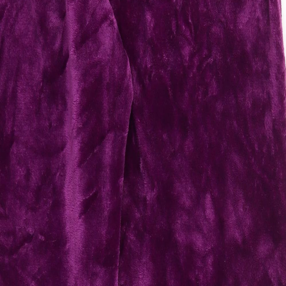 W Womens Purple   Jogger Trousers Size XL L30 in - stretch waistband