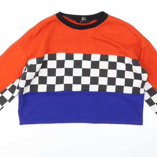 FOREVER 21 Womens Multicoloured Geometric  Pullover Jumper Size S
